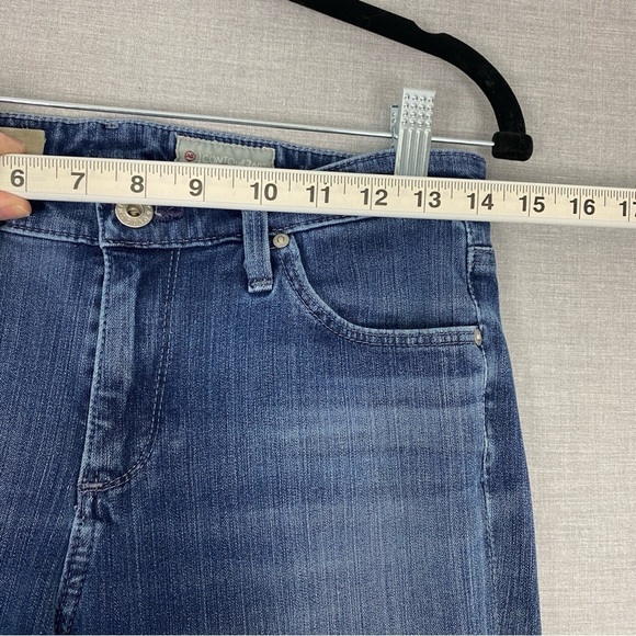 AG Prima Cigarette Jeans 28R Contour 360 Mid Rise Medium Wash Blue - Picture 6 of 10